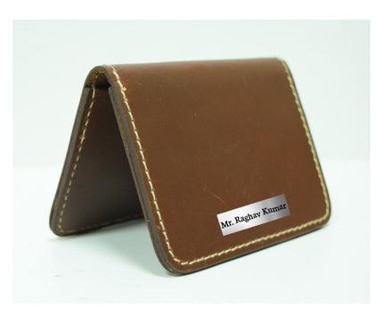 Two Button Brown Wallet
