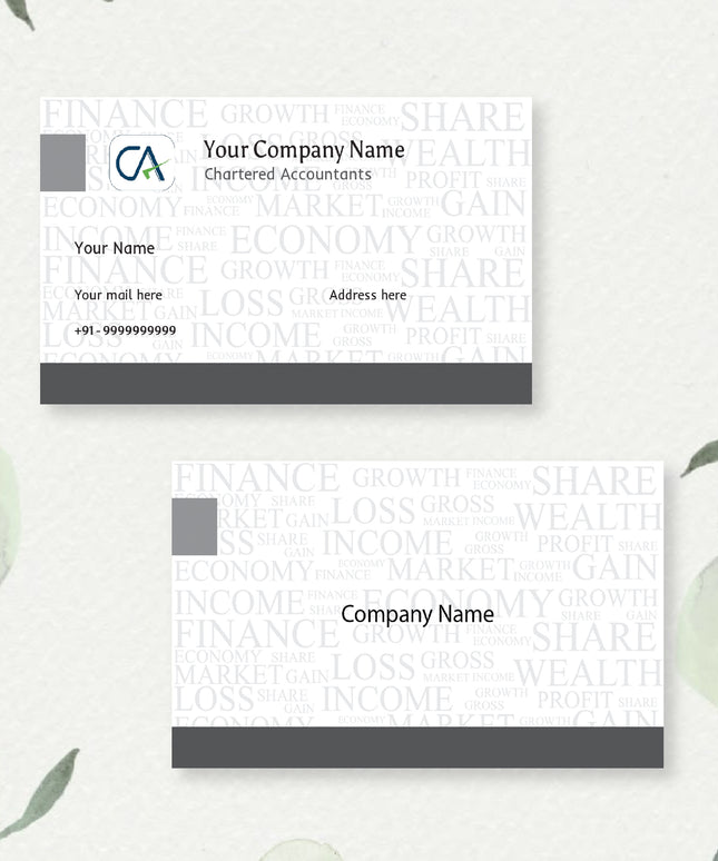 CA- Business card Premium Front-Back