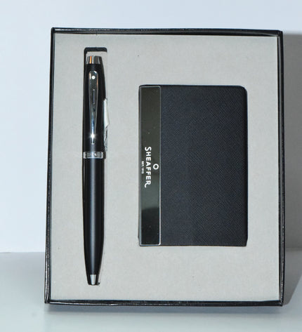Sheaffer Gift Set - Matte Black with Crome plated