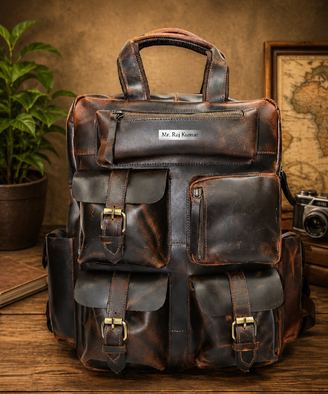 buy leather backpack india Handmade Travel at Best Price in US Perfect for day Premium Leather Bags & Backpacks