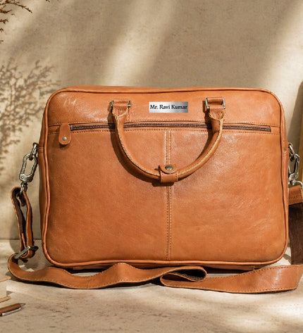 Tan Laptop Bag