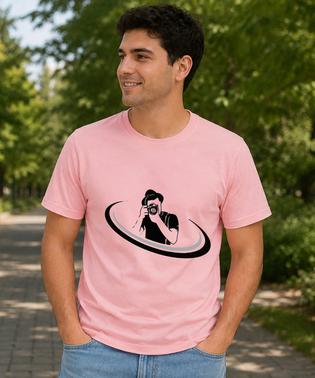 Round Neck Dry-fit Tshirt-Pink