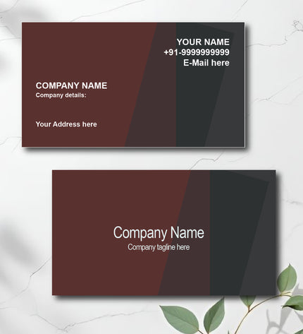 Premium Business Card -Front and Back