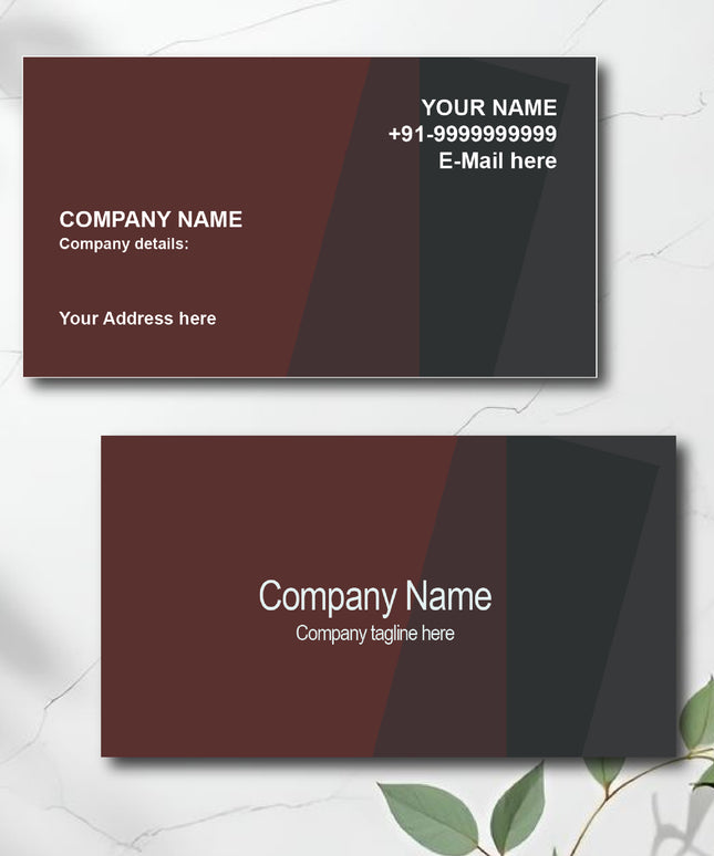 Premium Business Card -Front and Back