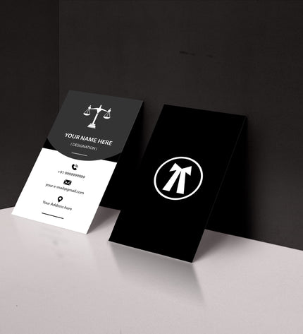 Vertical Business Card Front-Back