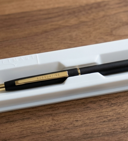 Submarine Engraved Caran Black Ball Pen