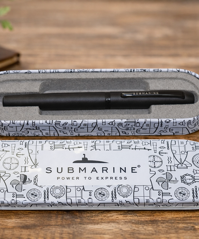 Submarine Magnet Roller Ball Pen Black- With Matte Finish