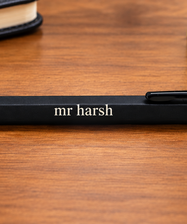 Submarine Engraved Caran Black Ball Pen