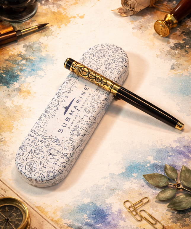 Submarine Doctor Golden Clip-Roller Pen