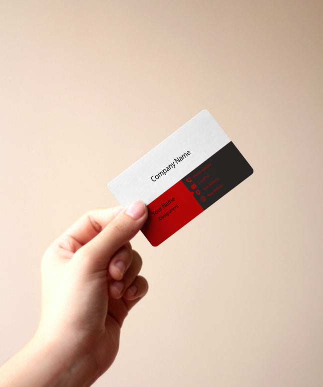 Rounded Corner Business Premium Card -Front Only