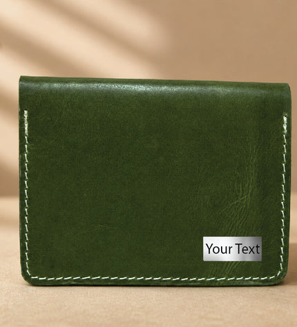 Green-Leather Passport Wallet