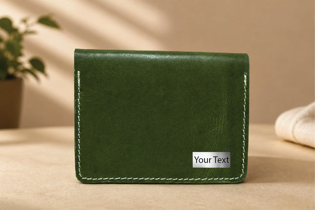 Green-Leather Passport Wallet