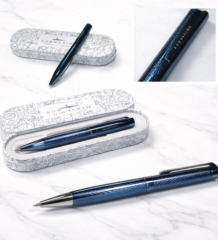 Submarine Blue Stripes Ball Pen