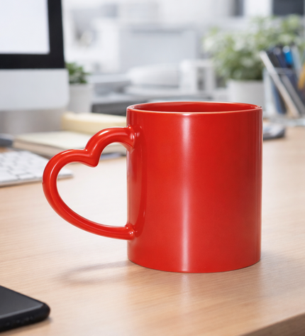 Red Heart Magic Mug
