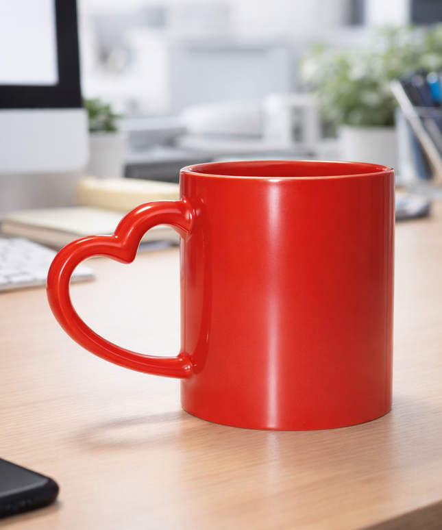 Red Heart Magic Mug