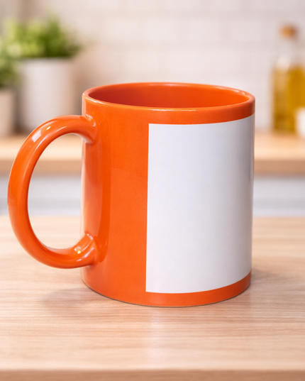 Sublimation orange Patch Mug