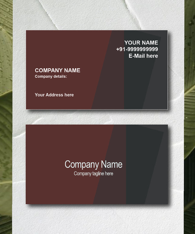 Premium Business Card -Front and Back
