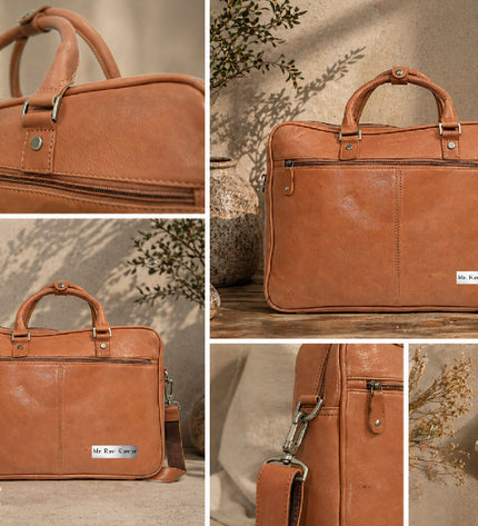 Tan Laptop Bag