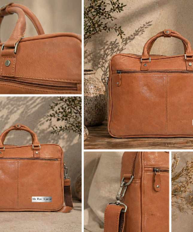 Tan Laptop Bag