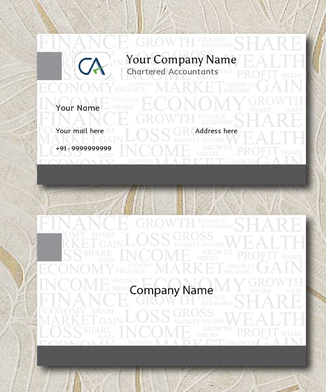 CA- Business card Premium Front-Back