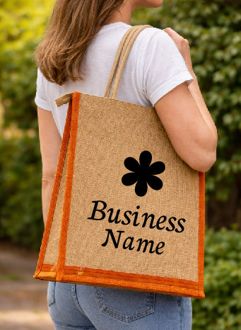 Embroidered Jute Bag