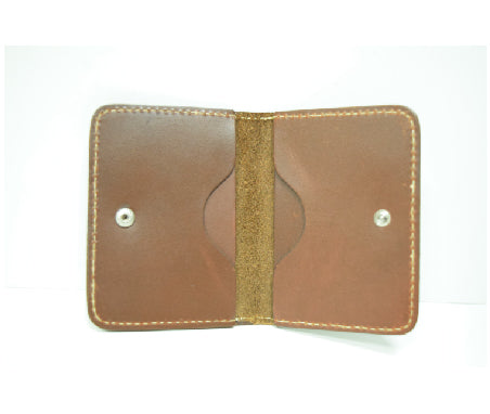 Two Button Brown Wallet