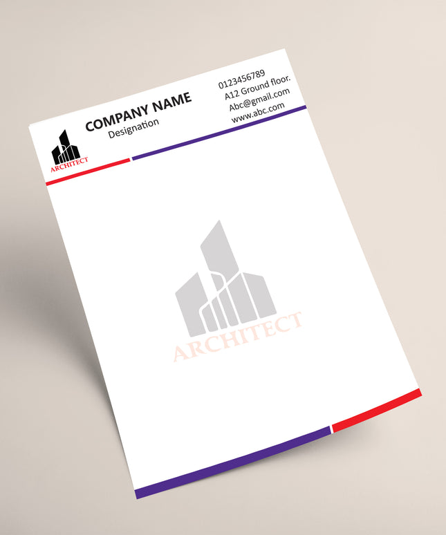 Real estate Letter head
