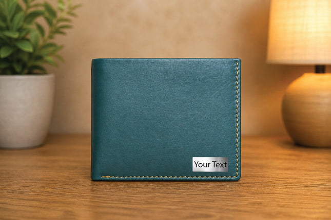 Two Fold With Card Extender Attachet-Aqua Green