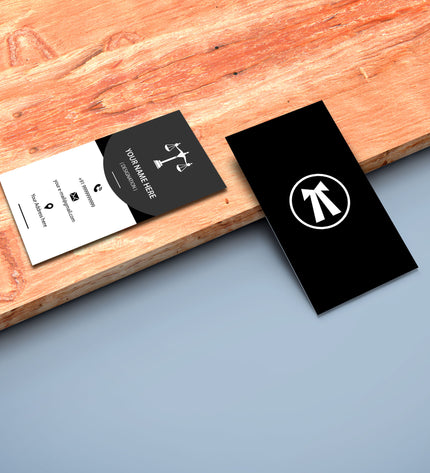 Vertical Business Card Front-Back