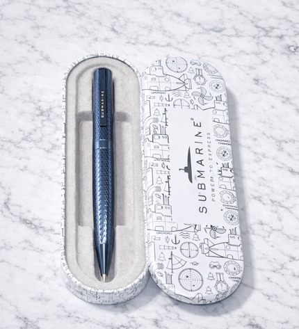 Submarine Blue Stripes Ball Pen