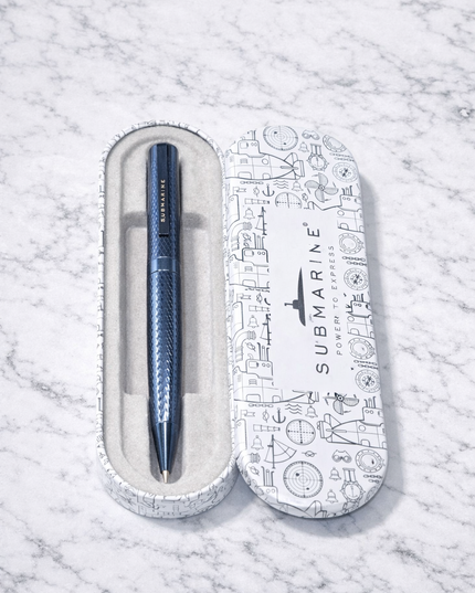 Submarine Blue Stripes Ball Pen