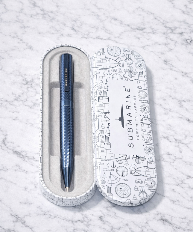 Submarine Blue Stripes Ball Pen
