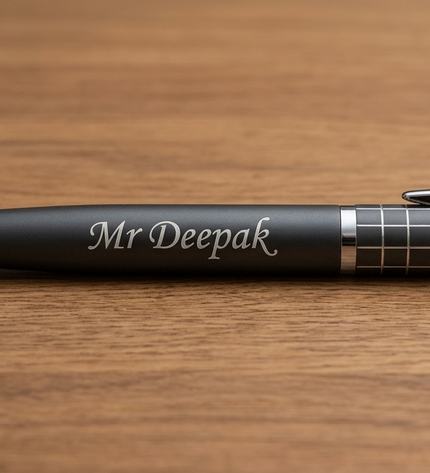 Submarine Engraved Black Lining Ball Pen