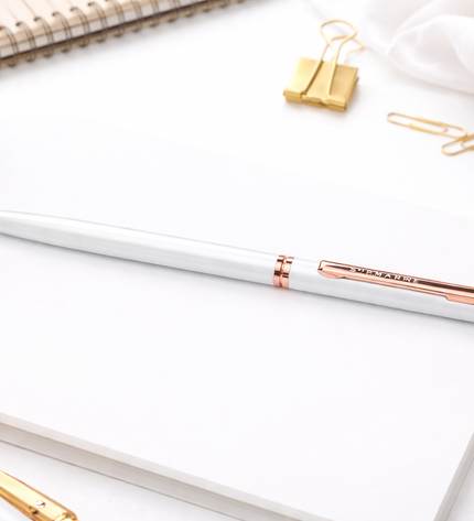 Submarine Slim White ball pen