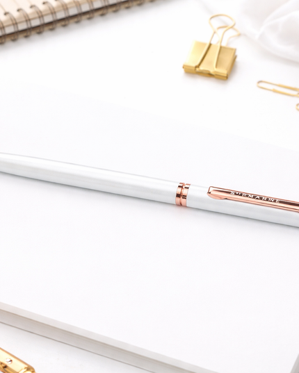 Submarine Slim White ball pen