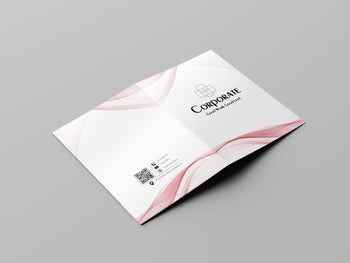 Custom branded presentation folder for corporate use – PrintVenue India