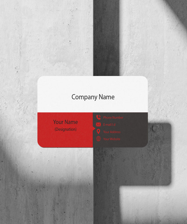 Rounded Corner Business Premium Card -Front Only
