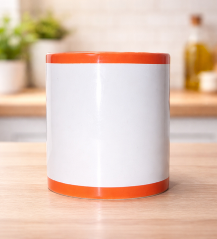 Sublimation orange Patch Mug