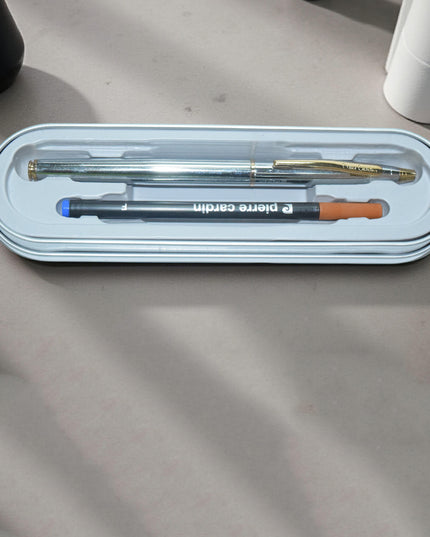 Kriss White Gold Roller Pen