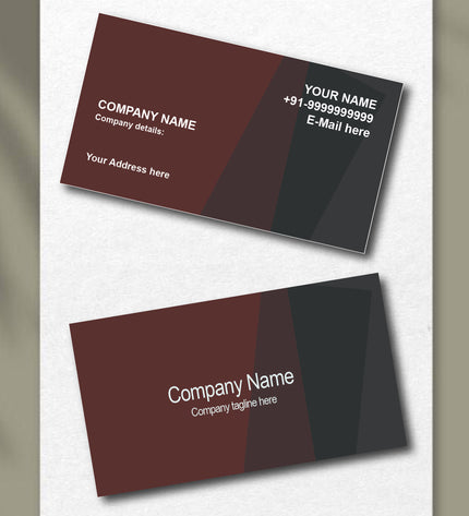 Premium Business Card -Front and Back