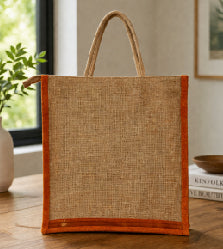 Embroidered Jute Bag