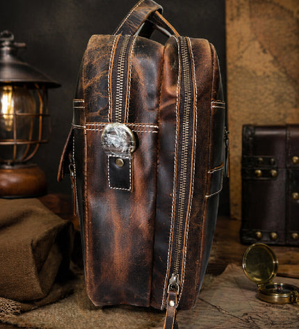 Dual Colour Vintage look Laptop Bag