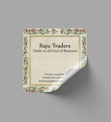 Square Sticker Singles