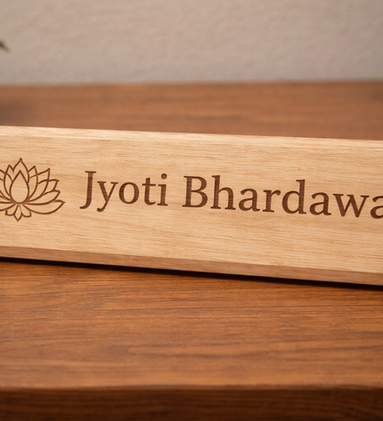 Wooden Name Plate