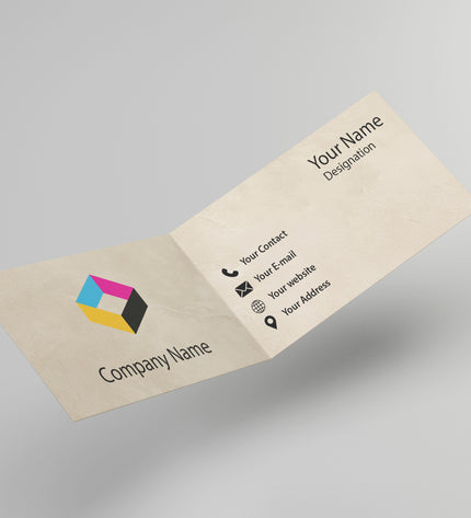 Folded Business card -Design