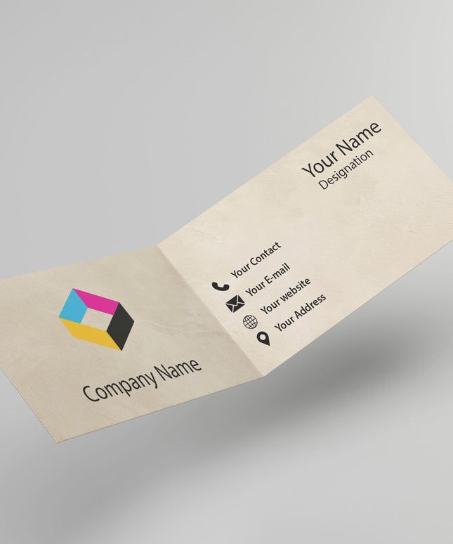 Folded Business card -Design