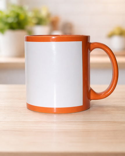 Sublimation orange Patch Mug