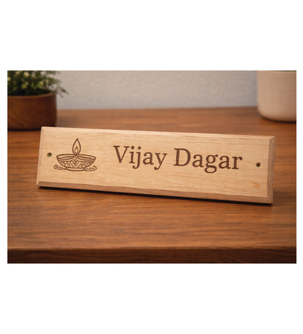 Wooden Name Plate