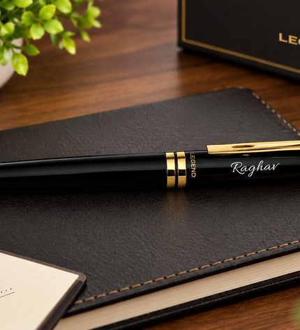 Legend Ambient Imperial Black GT Roller Pen and Ball Pen Combo Set