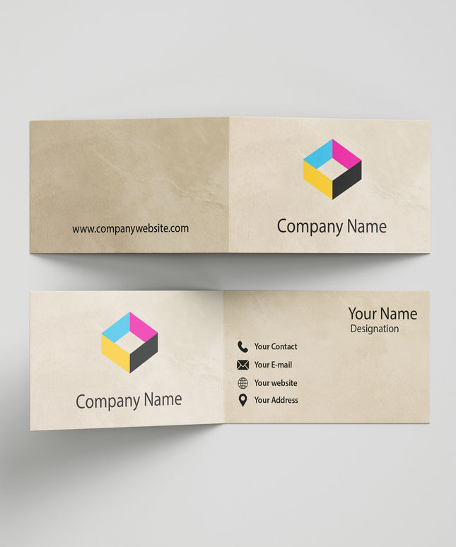 Folded Business card -Design
